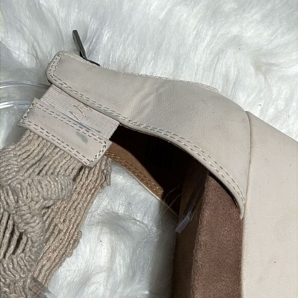 New Lucky Brand Macramé Wedge Sandal Size 7.5M.  B86 - Picture 5 of 9